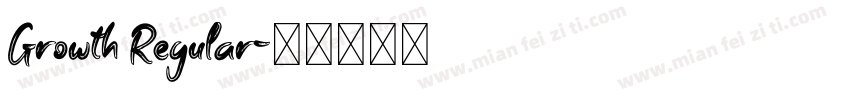 Growth Regular字体转换